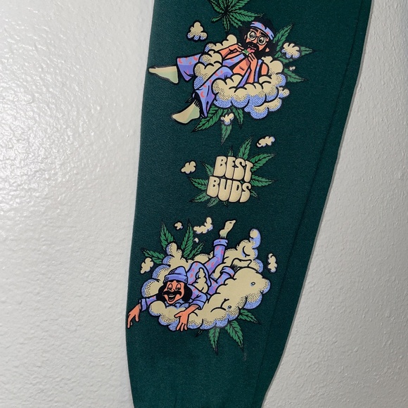 Cheech & Chong Best Buds Sweatpants Medium - Picture 5 of 6